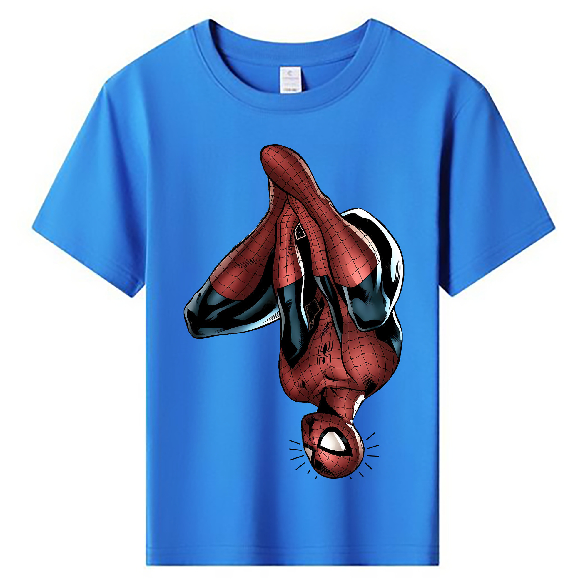 （画像用） Spider Man スパイダーマン 綿100％キッズTシャツ（フロントプリント）